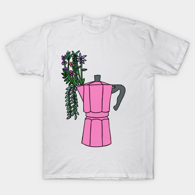 Coffee pot T-Shirt by mena rae